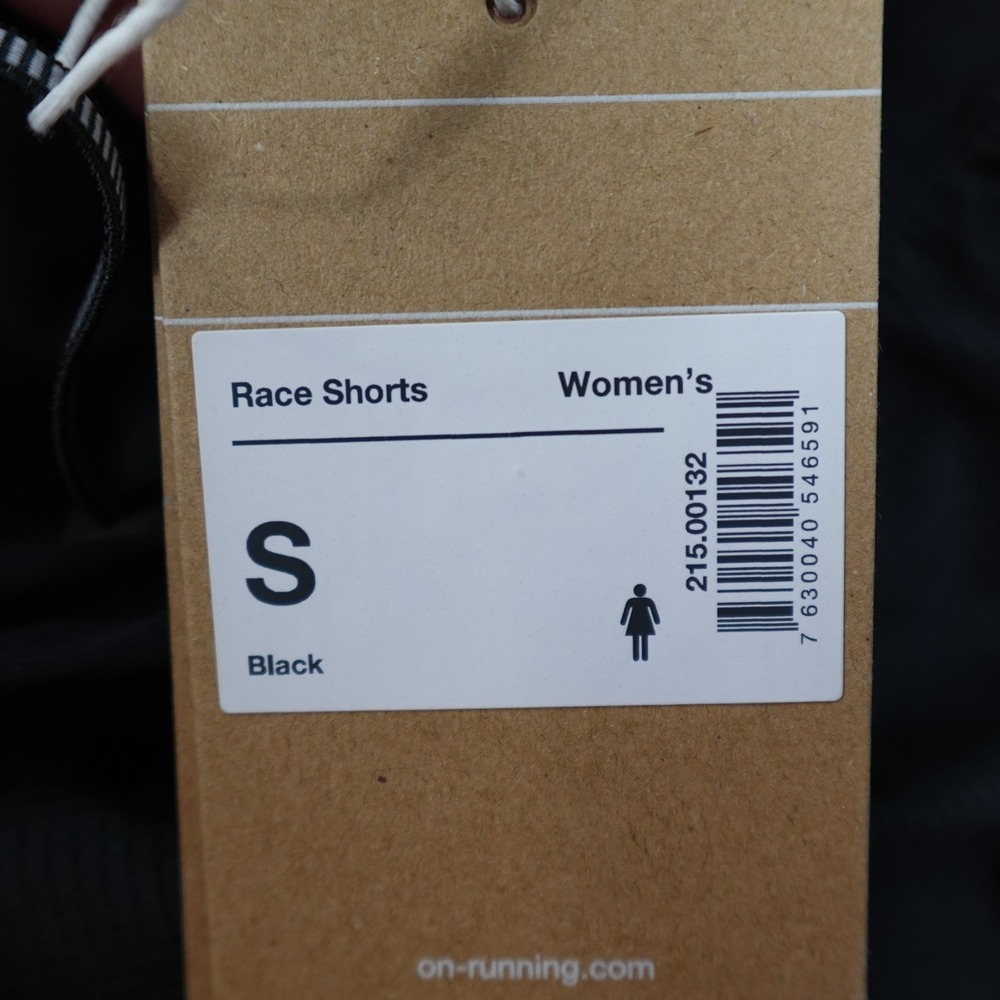 On Cloud Running Race Shorts Womens Small Black NWT 215.00132 Lined Running - Picture 7 of 13